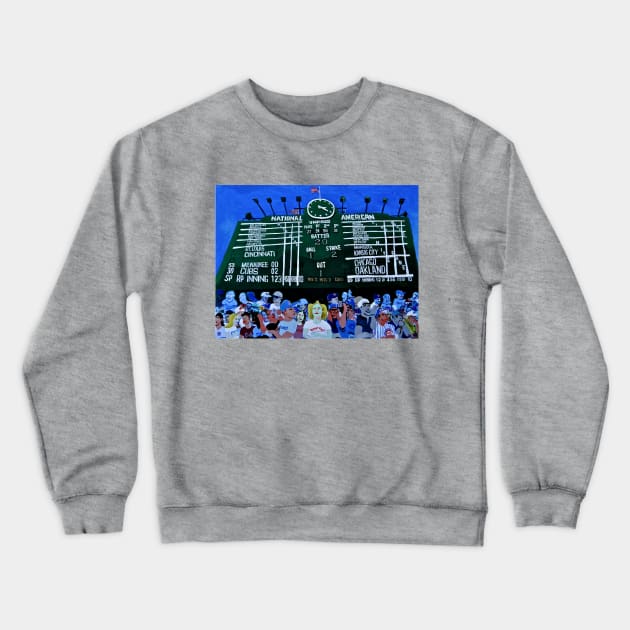 Wrigley Scoreboard Crewneck Sweatshirt by SPINADELIC